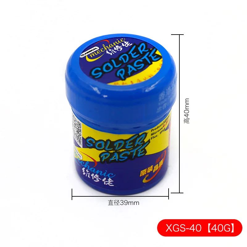 Паяльная сварочная паста Flux MechanicXGS20 XGS40/XGS60 припой оловянный для iPhone A8 A9 A10 A11 свинец низкая температура сварочная паста