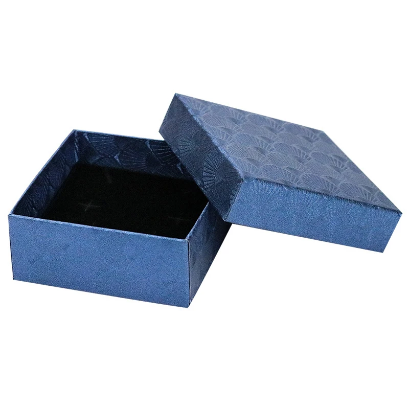 

Square Jewelry Display Ring Necklace Earring Bracelet Box Scallop Jewelry Box Wedding Engagement Organizer Gift Box Wholesale