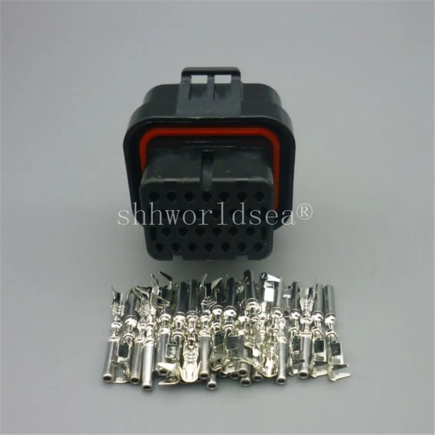 26 Pin 3-1437290-7 6437288-6 T SUPERSEAL 3 Slots Electrical Female Male Straight PCB Wire to Board Connector ECU Plug | Автомобили и