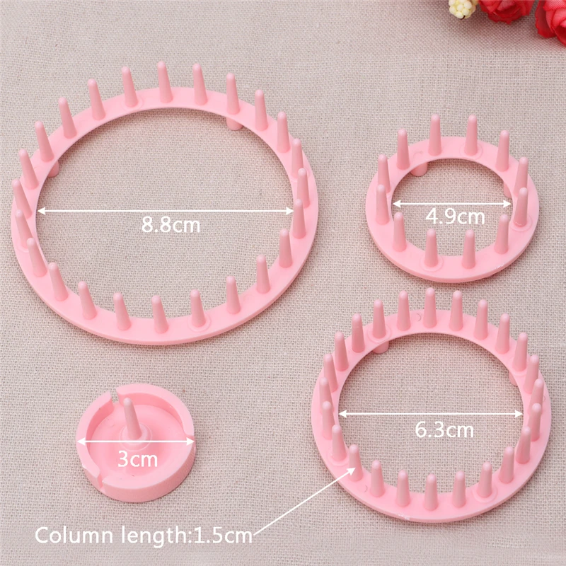 

9Pcs Knitting Loom Set Flower Pattern Maker Wool Yarn Needle Knit Craft Tool DIY