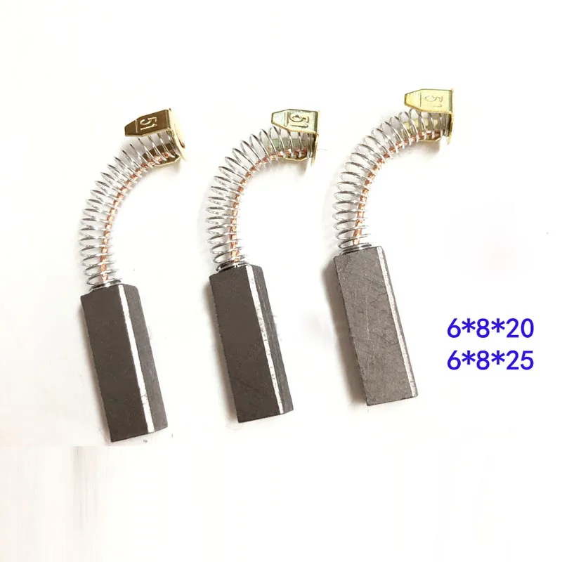 

Spring carbon brush Size:3*4*20/5*6*17/ 6*6*15/ 6*8*25/ 8*8*18 /10*14*18