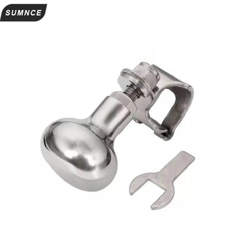 

stainless steel 316 Steering Wheel Power Handle Ball Grip Knob Turning Helper Hand Control for Marine Boat Yacht