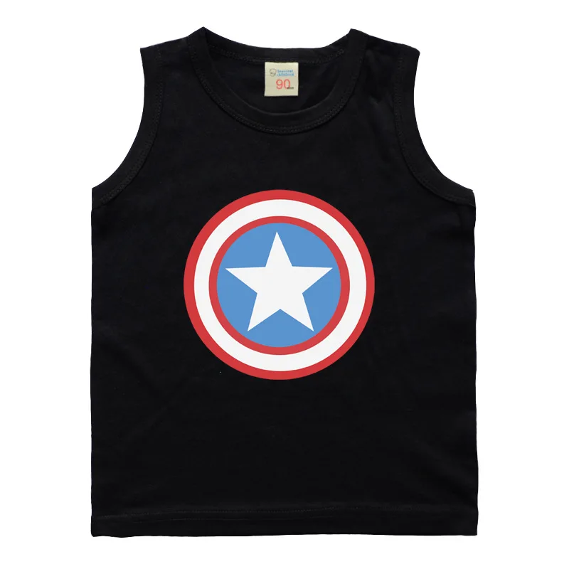 Сезон лето для мальчиков Детская футболка с героями комиксов Марвел мультфильма