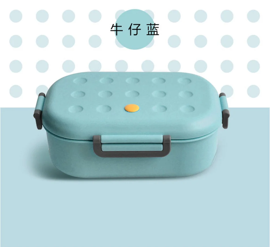 Коробка для завтрака PP анти Осенняя детская коробка bento силиконовый разъем