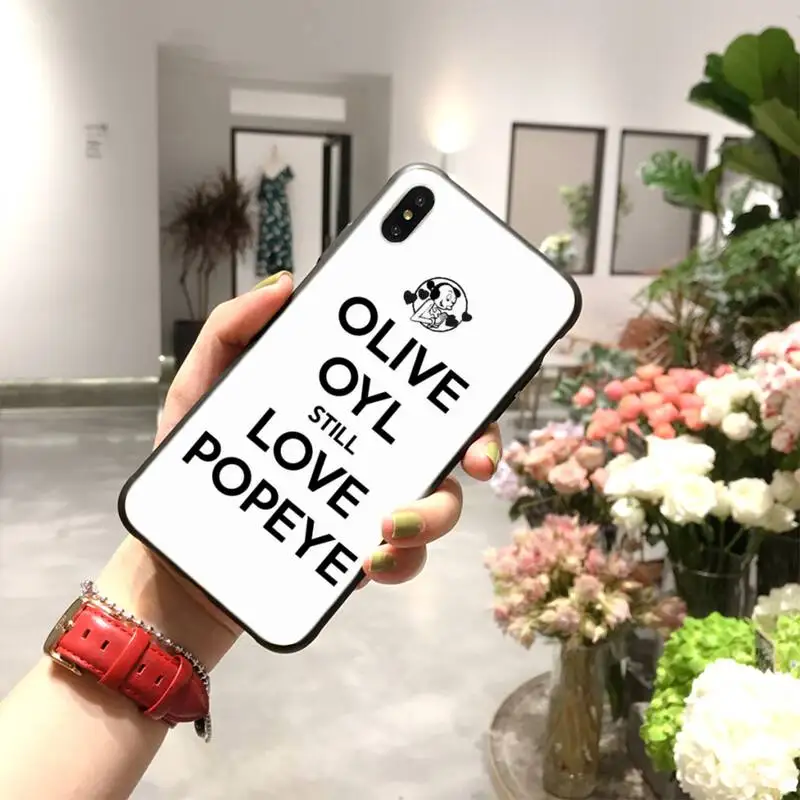 Мягкий силиконовый чехол для телефона из ТПУ HPCHCJHM popeye iPhone 11 pro XS MAX 8 7 6 6S Plus X 5S SE 2020 XR