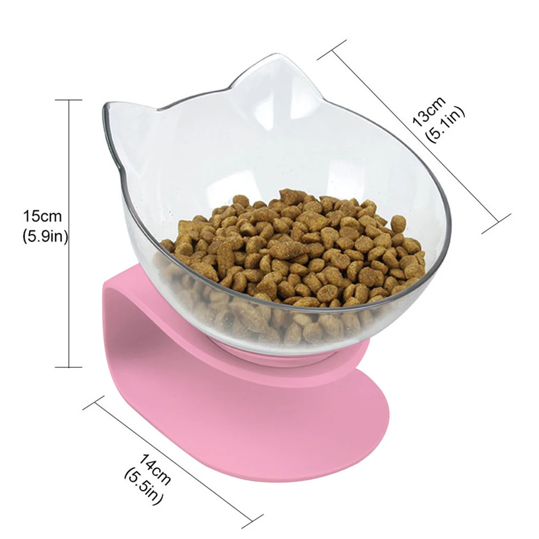 

Cat Food Bowl Creative Adjustable No-slip Cat Feeding Bowl Pet Water Bowl