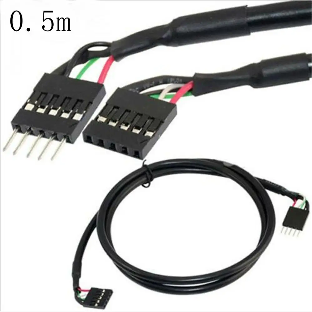 Внутренний 5 контактный разъем для материнской платы USB IDC Удлинительный кабель