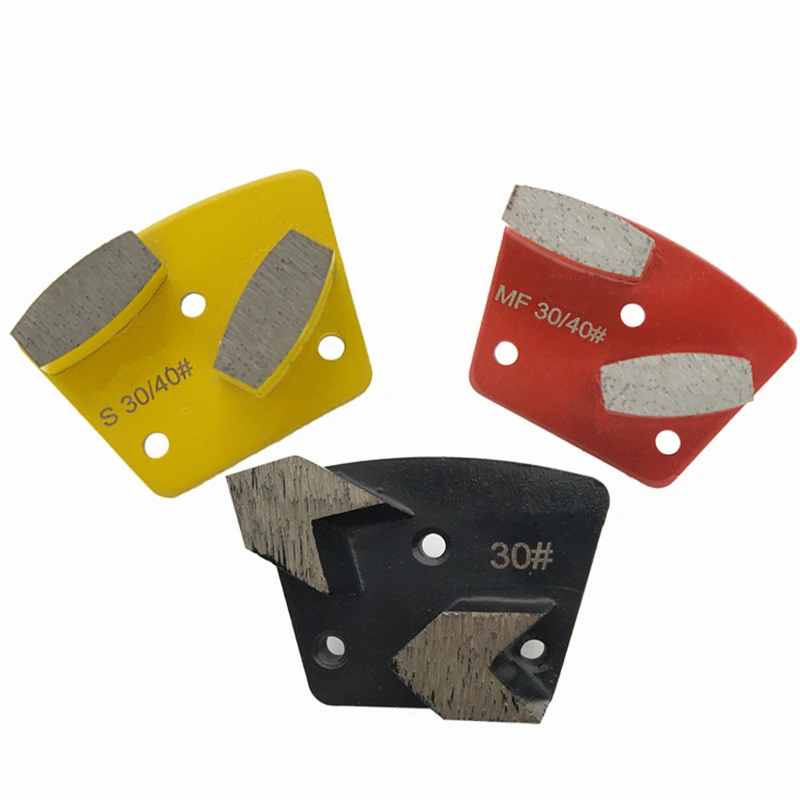 Трапециевидная алмазная шлифовальная обувь KT07 бетонные шлифовальные колодки с