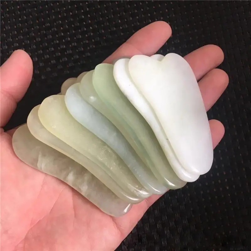 

Массажеры для ухода за лицом Gua Sha, массажер с нефритовой доской, инструмент для соскабливания, традиционный китайский нефрит