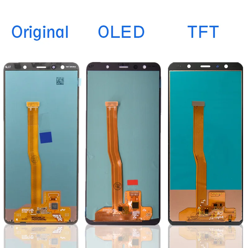Pantalla LCD Original Super Amoled para m&oacute;vil, montaje de digitalizador t&aacute;ctil con o sin marco, para Samsung Galaxy A7 2018 SM A750G A750FN DS-1