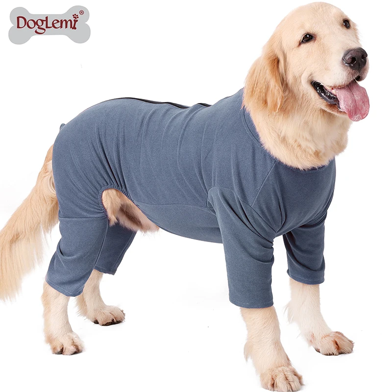 

Собачий хирургический костюм для восстановления, молния, дизайн, уход за питомцами, одежда, полный боди, защита от лижущих ран DFDS889