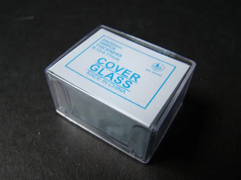 100 шт. оптический 24x32mm Стекло биомикроскоп Биологический микроскоп слайд