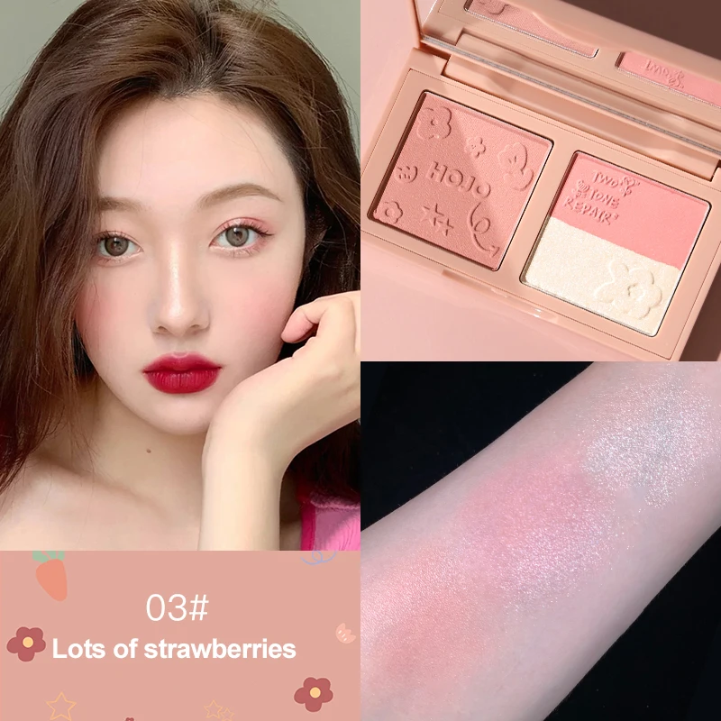 3 цвета Обрезка пластина 3D натуральный макияж ремонт хайлайтер Румяна Палитра