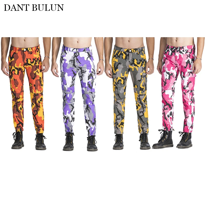 

Джинсы-Джоггеры мужские камуфляжные, брюки-карго Стрейчевые облегающие, уличная одежда в стиле панк, хип-хоп