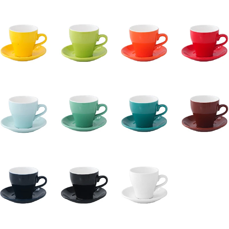 350cc цвет Макарон латте искусство кофейная чашка и блюдце наборы Demitasse Tasse кафе Xicara капучино кофейная кружка Koffie Kopjes чашка