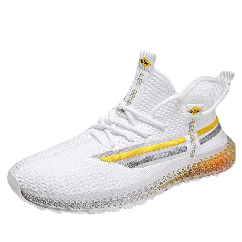 

large size 2021 New Men's Shoes Running Breathable Lightweight Outdoor Sneakers Knitted Casual coconu Shoes 350 V2