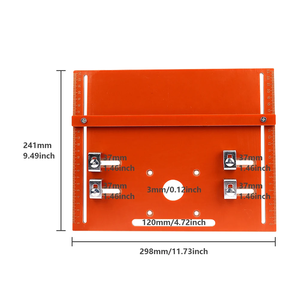 

Durable Universal Wooden Accurate Portable Engraving Home Woodworking Tool Router Table Insert Plate Professional With Screw