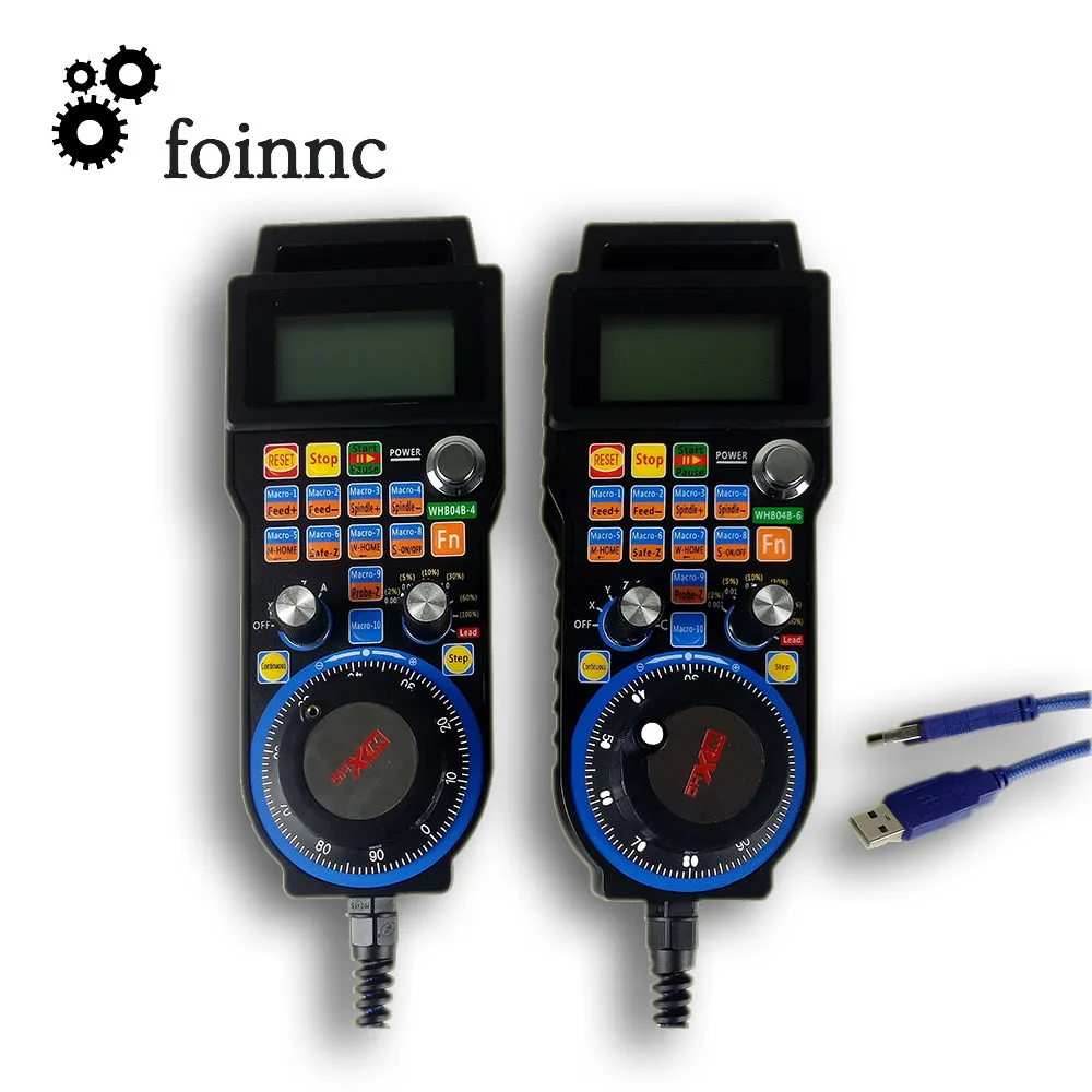 CNC Mach3 USB проводной MPG 4/6 оси (опционально) подвесной маховик WHB04B для фрезерного и