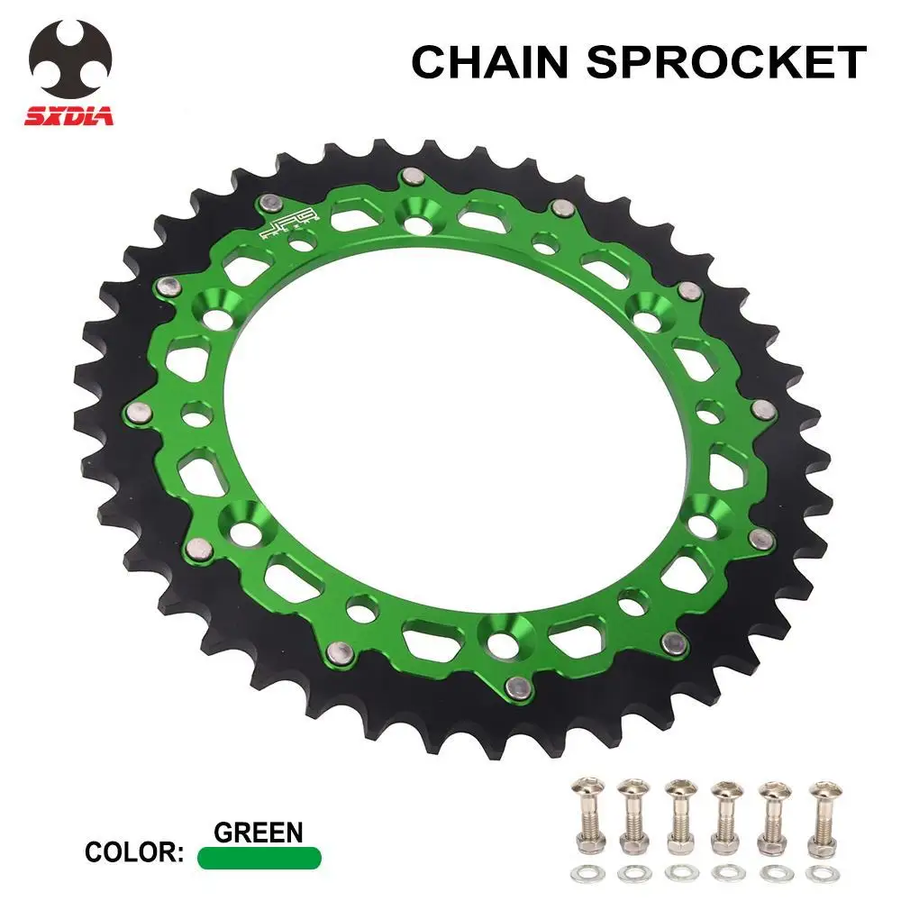 42T 48T 49T 50T 51T Задняя цепная Звездочка для KAWASAKI KDX200 KDX250 KLX250 KLX300R KLX450R KLX650 KX125 KX250 Suzuki