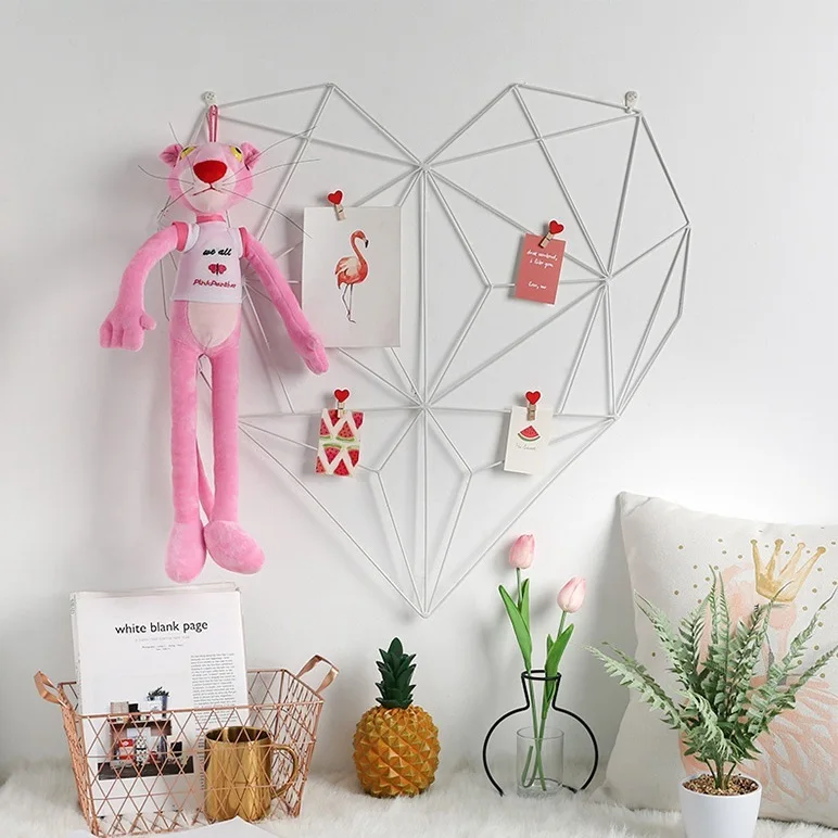 Оригинальное ядро Сетка фото стена девушка сердце спальня Кованое железо