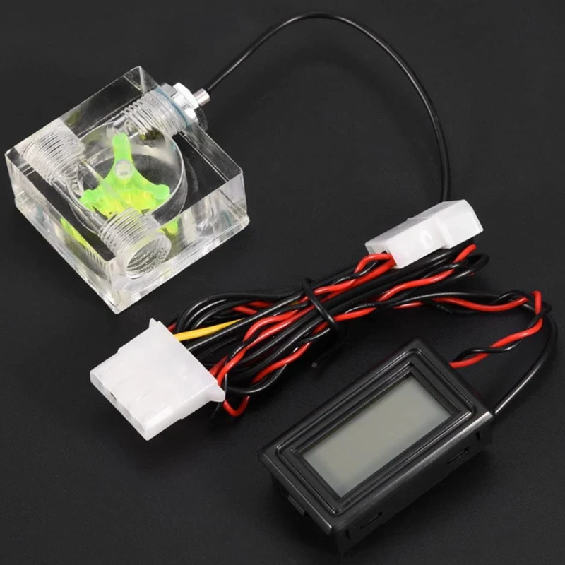 ПК 3 Way расходомер цифровой термометр компьютер водяное охлаждение Системы