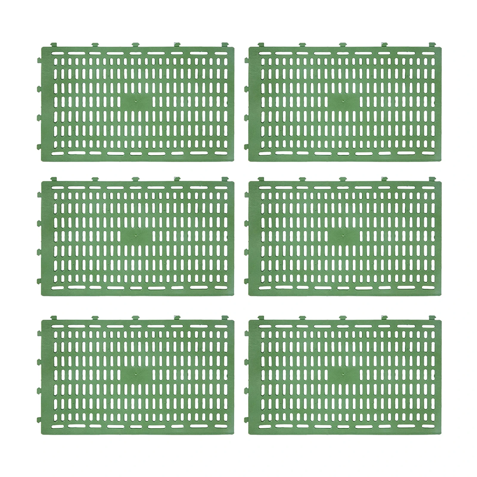 

6pcs Horizontal Stacking Durable PP Weather Proof Indoor Outdoor Prevent Damage Garden Plant Easy Install Tree Trunk Protector