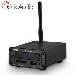 Аудиоплеер Douk, Hi-Fi декодер с Bluetooth 5,0, мини предусилитель, Поддержка U-диска, SD, FM-радио