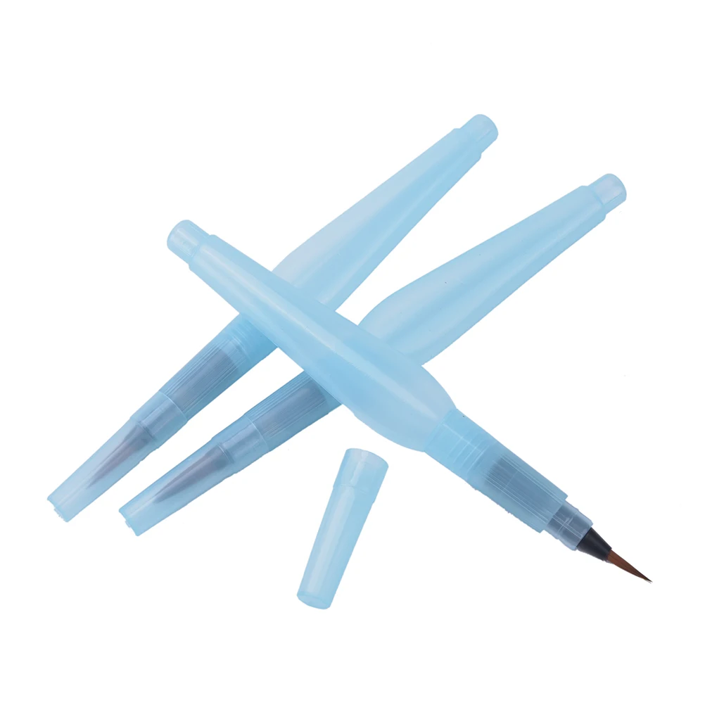

3pcs Refillable Water Ink Pen Watercolor Calligraphy Art Brush Soft Painting Illustration Brush Drawing Art Supplies