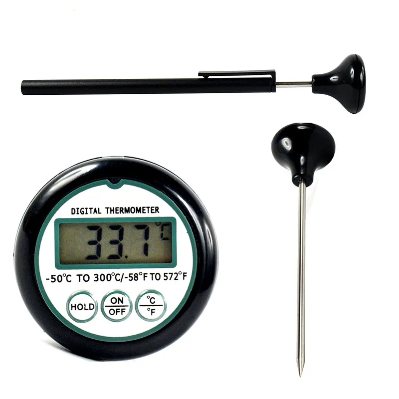 

Digital LCD Portable Food Cooking Milk Meat BBQ Barbecue Coffee Probe Thermometer Testing Kitchen Tools Electronic Test Gauge