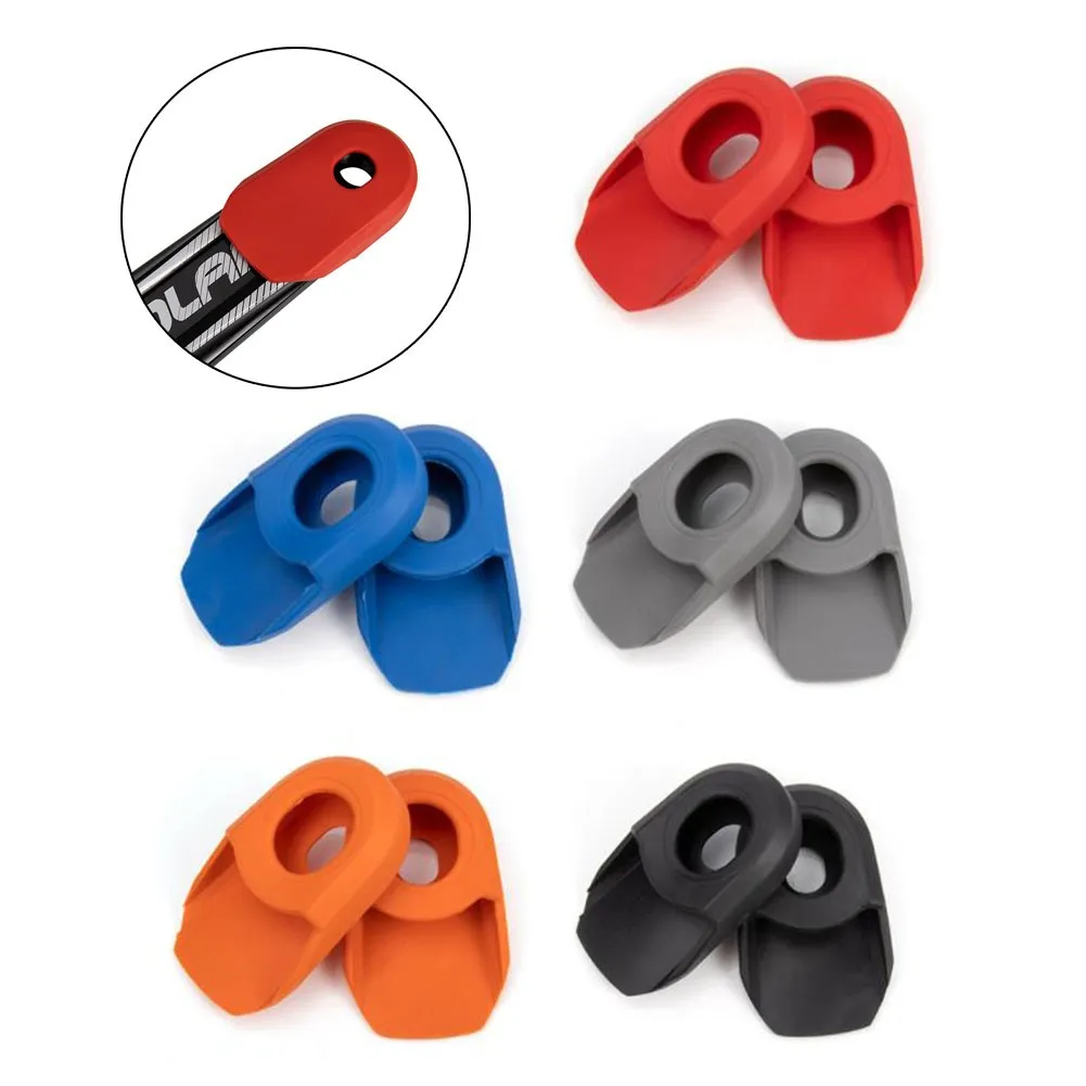 

2pcs Bicycle Parts Silicon Crank Arm Protector 68*40*15mm Case Cover Cap Crankset Mountain Road Bike For Cycling Accessories