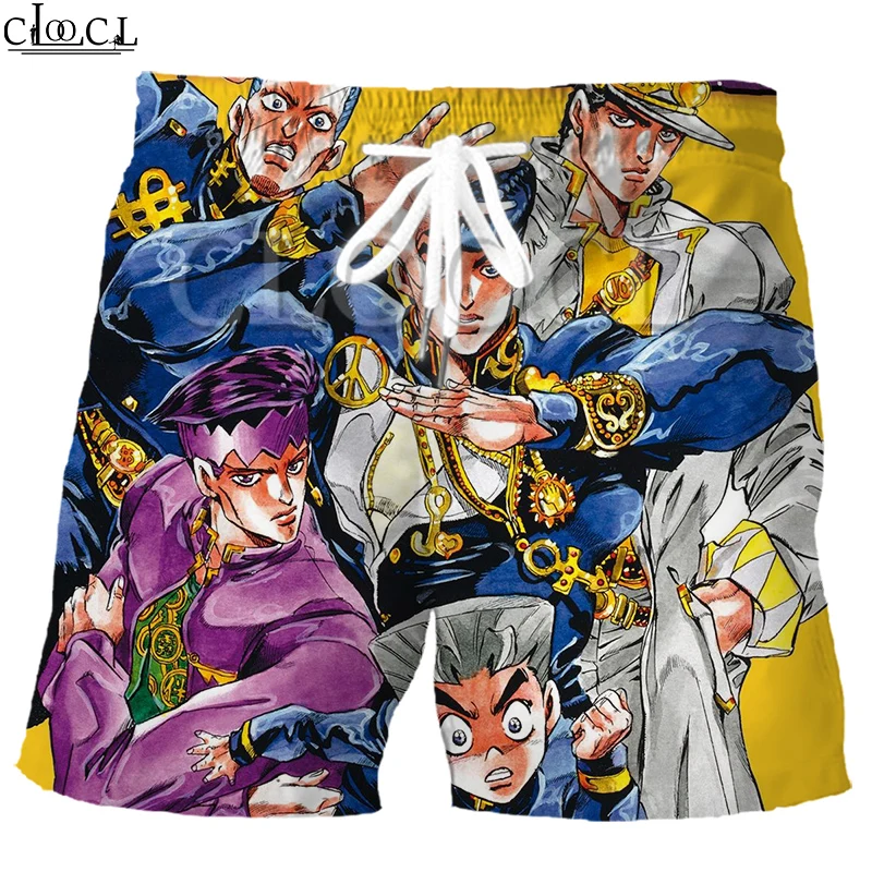 

CLOOCL Anime Jojo's Bizarre Adventure Diamond 3D Print Fashion Men Shorts Leisure sport Hip hop Summer Beach Sweatpants