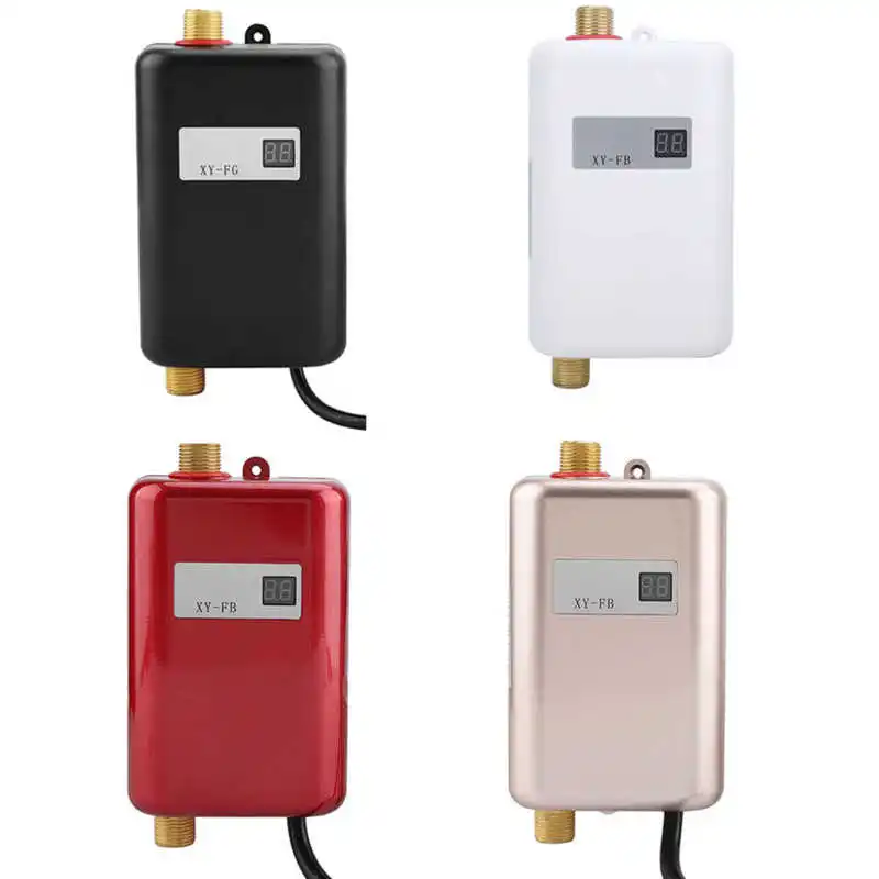 

220V-240V 3000W Mini Electric Tankless Instant Hot Water Heater Bathroom Kitchen Washing UK Plug Tankless Water Heater