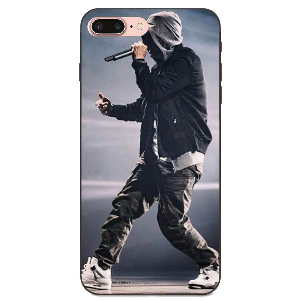 Мягкий чехол для телефона исполнитель хип хоп рэппер Эминем рэп блестящий Xiaomi Mi