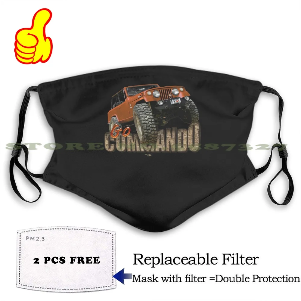 Go Commando Diy Adult Kids Face Mask Off Road 4X4 Jeep Truck Mud Mudding Panty Rugged |