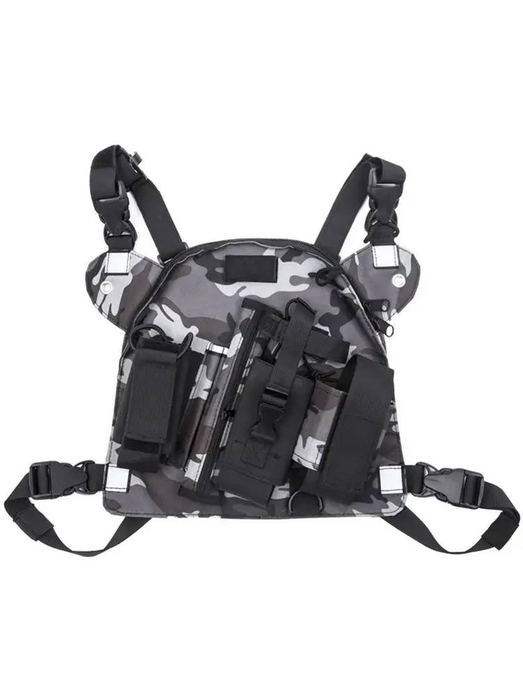 Камуфляж океана нагрудный ремень Передняя упаковка портативный мешок грудь