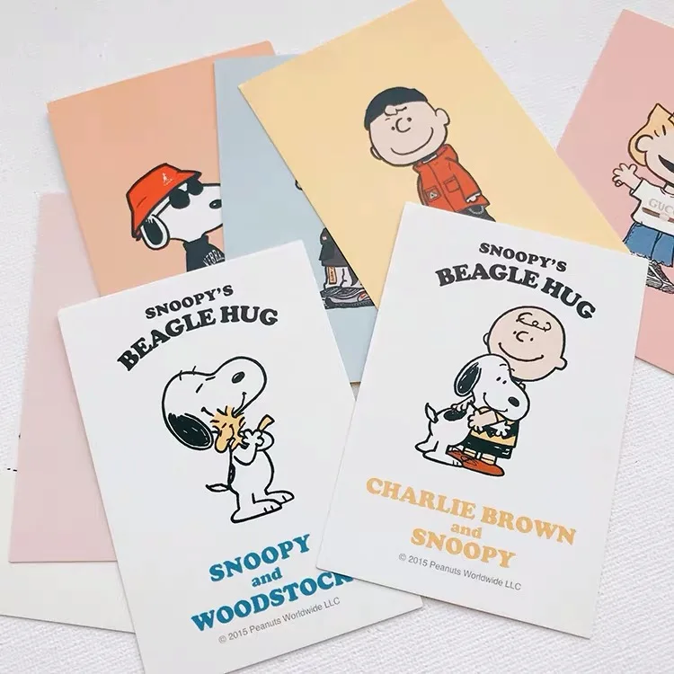 8 шт. Ins Peanuts изгой карта собаки милый мультфильм доска для сообщений доска для фото дисплей доска украшение стены визитная карточка дисплей