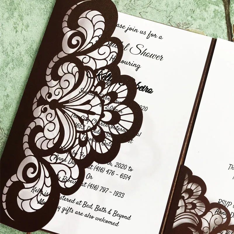 Свадебные пригласительные открытки на заказ в европейском стиле разные цвета