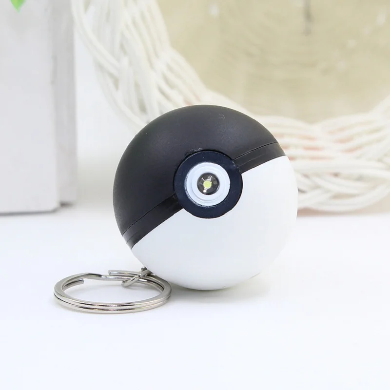 Pokemon Toys Pet Elf Ball Pokemon Ball светодиодный блестящий брелок Подвеска маленькие подарки