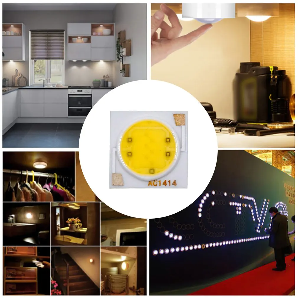 COB светодиодный светильник 3 Вт умная ИС (интеграционная схема бусины 220V 240V