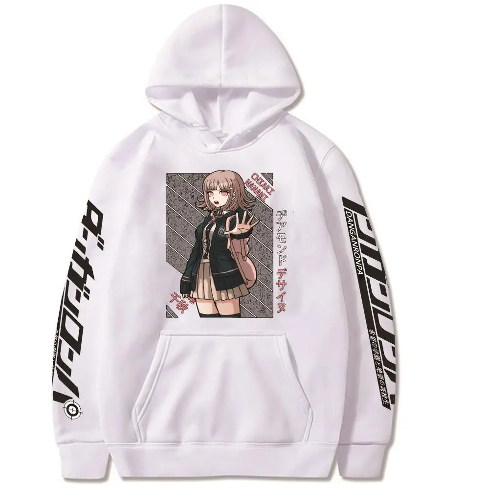 Толстовка с длинным рукавом для мужчин и женщин худи принтом аниме Chiaki Nanami Danganronpa