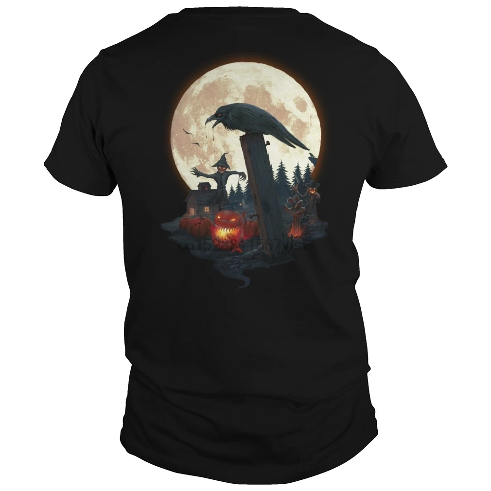 Мужская футболка Хэллоуин тема счастливый (2) крутая печатная Футболка тройники