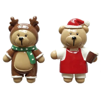 40 мм стерео мини медведь маленький животный магнит на холодильник resion наклейка