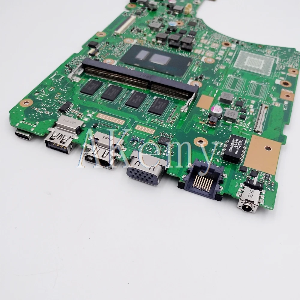 

New!! X556UJ REV2.0 Laptop motherboard For Asus VivoBook X556UA X556UAM X556UAK X556UV original mainboard 4G-RAM I7-6500U DDR3