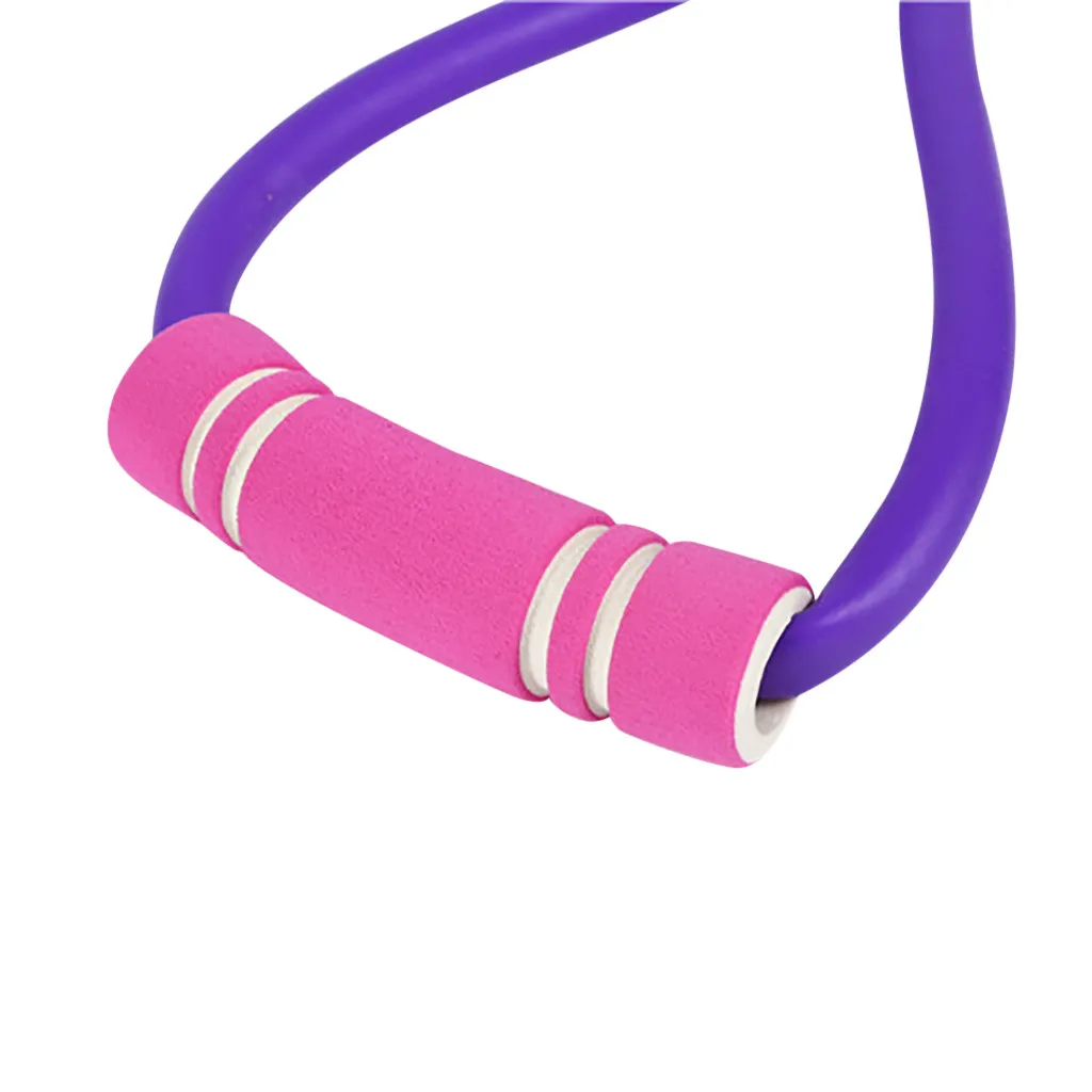 

8 Word Yoga Rally Strap Stretch Band Rope Latex Rubber Arm Resistance Fitness Exercise Pilates Elastic Rope Yoga Gym