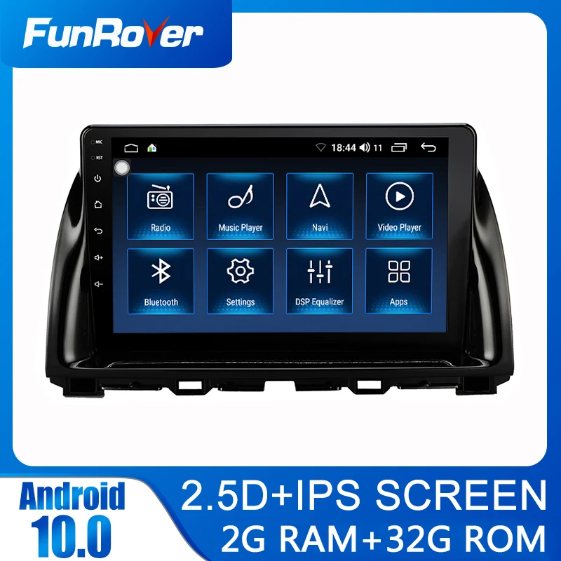 FUNROVER android 10 0 автомобильный стерео радио gps мультимедийный плеер для Mazda CX 5 CX5 2013 2016