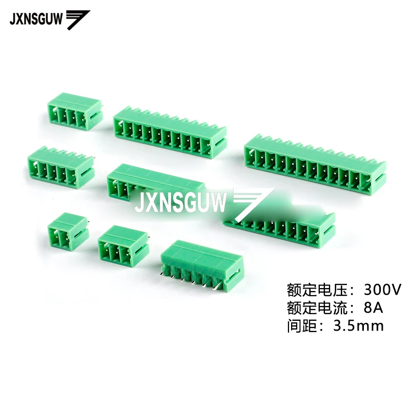 

10PCS KF2EDGV-3.5-2P 3P 4P 5P 6P 7P 8P 9P 10P 12P Straight pin socket 3.5mm spacing Pluggable Terminal block