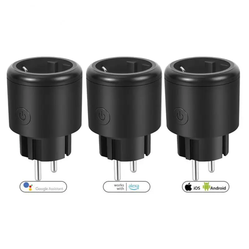 

Aubess WiFi Smart Plug 16A EU Socket Tuya Smart Life Work with Alexa Google Home Assistant Voice Control Power Monitor Timing