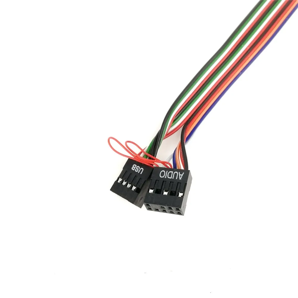 С 2 портами (стандарт ПК компьютер чехол 7 8 см Передняя Панель USB аудио Порты и