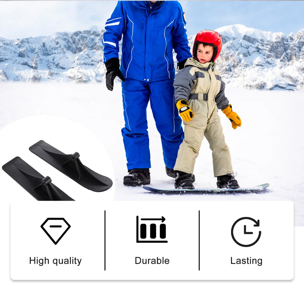 

1 Pair Snow Sled Ski Scooter Kit Ski Board Ski Sled Scooter Ski Wheel