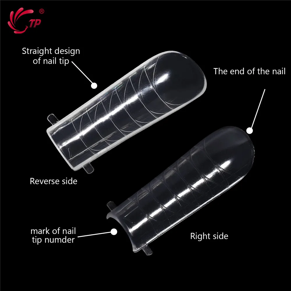 120 шт. прозрачный двойной формы ногтей Системы полное покрытие для наращивания DIY